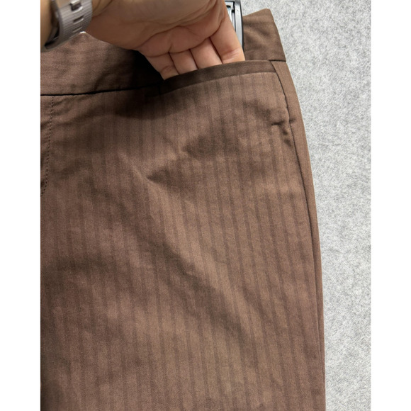 Vintage Gapstretch Pants Womens 2R Brown Modern Fit Flare Stretch Trousers Y2K - Picture 10 of 16